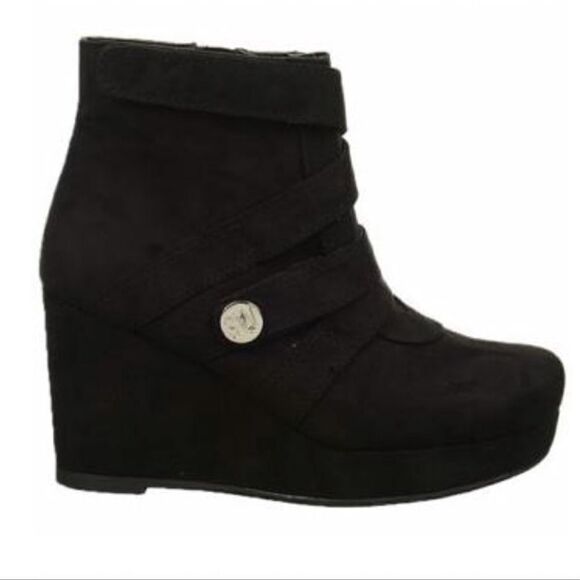 Stuart Weitzman Lana Straps wedge platform bootie boots shoes 5 - Picture 1 of 13